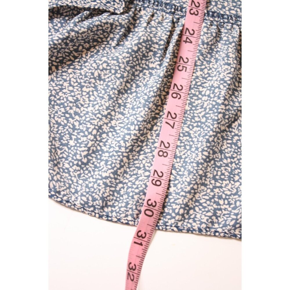Lauren Conrad Skirt Womens sz XL Blue Floral Midi Prairie Cottage Core - Picture 7 of 8